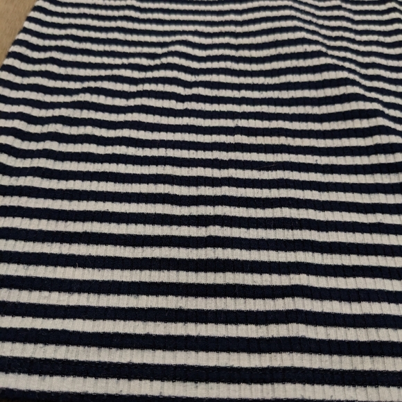 J. Crew Navy Blue and White Striped Sweater Elbow Length - Picture 4 of 8
